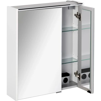 Fackelmann Spiegelschrank 60 Cm Denver Weiß 2 Fackelmann Spiegelschrank 60 Cm Denver Weiß – Bild 2