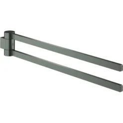 Grohe Handtuchhalter Selection 2-armig Schwenkbar Hard Graphite Gebürstet