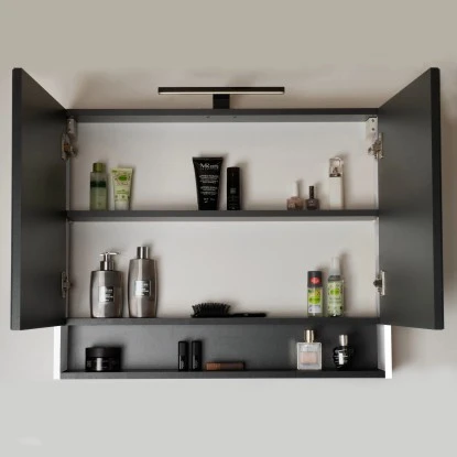 Badmöbel-Set Cleo 2.0 Weiß Mit LED-Beleuchtung 80 Cm 5 Badmöbel-Set Cleo 2.0 Weiß Mit LED-Beleuchtung 80 Cm – Bild 5