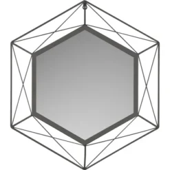 Baliv Wandspiegel Industrial 43 Cm X37 Cm Schwarz