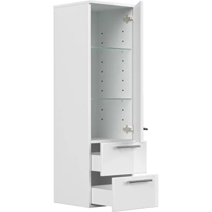 Posseik Badmöbel-Set Luna 80 Cm Weiß Hochglanz 3-teilig 8 Posseik Badmöbel-Set Luna 80 Cm Weiß Hochglanz 3-teilig – Bild 8