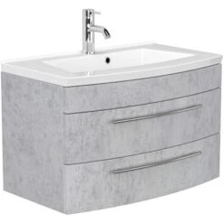 Posseik Badmöbel-Set Luna 80 Cm Beton 4-teilig -Wenko Verkäufe 873 MODENASET804000216DE 5