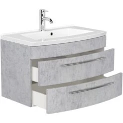 Posseik Badmöbel-Set Luna 80 Cm Beton 4-teilig -Wenko Verkäufe 873 MODENASET804000216DE 6