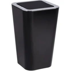 Wenko Schwingdeckeleimer Candy Black 6 L