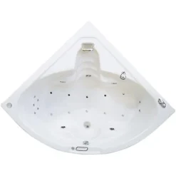 Sanotechnik Eck-Whirlpool Riviera Set Weiß 140 Cm X 140 Cm X 44 Cm