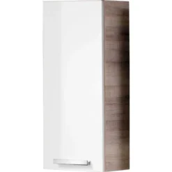 Fackelmann Hängeschrank A-Vero Eiche-Weiß