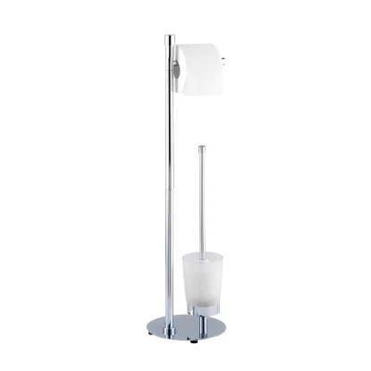 Wenko Stand WC-Garnitur Roma Chrom 1 Wenko Stand WC-Garnitur Roma Chrom