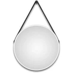 DSK Design LED-Lichtspiegel Silver Barbier Ø 50 Cm Weiß Matt Rund