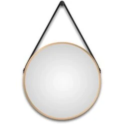 DSK Design LED-Lichtspiegel Silver Barbier Ø 50 Cm Gold Rund