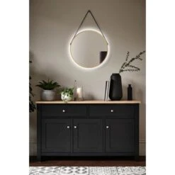 DSK Design LED-Lichtspiegel Silver Barbier Ø 50 Cm Gold Rund -Wenko Verkäufe 931346 2963 7