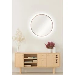 DSK Design LED-Lichtspiegel Silver Barbier Ø 50 Cm Kupfer Rund -Wenko Verkäufe 931347 2963 6