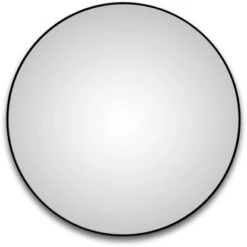 DSK Design LED-Lichtspiegel Silver Globo Ø 120 Cm Schwarz Matt Rund