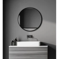 DSK Design Wandspiegel Silver Cosmos Ø 60 Cm Schwarz Matt Rund -Wenko Verkäufe 931410 2963 4