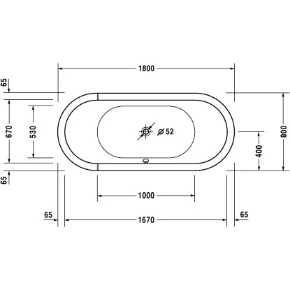 Duravit Badewanne Starck 180 Cm X 80 Cm Einbauversion Weiß 2 Duravit Badewanne Starck 180 Cm X 80 Cm Einbauversion Weiß – Bild 2