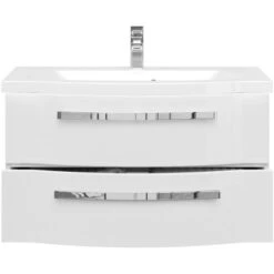 Pelipal Waschplatz Fokus 4005 2-teilig 92 Cm Lack Polarweiß Hochglanz EEK: A-A++ -Wenko Verkäufe 942259 2467 4