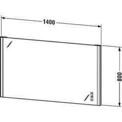 Duravit Leuchtspiegel XSquare 80 Cm X 140 Cm 5 Duravit Leuchtspiegel XSquare 80 Cm X 140 Cm -Wenko Verkäufe 947116 4123 XS7016 80