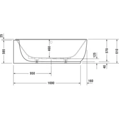 Duravit Eck-Badewanne Luv 185 Cm X 95 Cm Ecke Links Mit Nahtloser Verkleidung 7 Duravit Eck-Badewanne Luv 185 Cm X 95 Cm Ecke Links Mit Nahtloser Verkleidung -Wenko Verkäufe 947130 4123 700431V