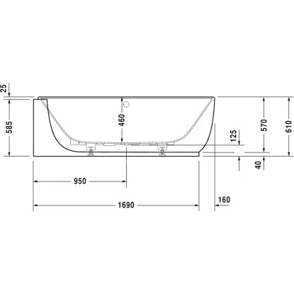 Duravit Eck-Badewanne Luv 185 Cm X 95 Cm Ecke Links Mit Nahtloser Verkleidung 4 Duravit Eck-Badewanne Luv 185 Cm X 95 Cm Ecke Links Mit Nahtloser Verkleidung – Bild 4