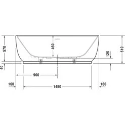 Duravit Badewanne Luv 180 Cm X 85 Cm Freistehend Mit Nahtloser Verkleidung -Wenko Verkäufe 947134 4123 700434V
