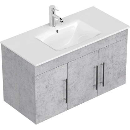 Posseik Waschplatz Teramo 100 Cm Beton 2-teilig 3 Posseik Waschplatz Teramo 100 Cm Beton 2-teilig – Bild 3