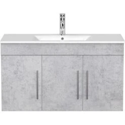 Posseik Waschplatz Teramo 100 Cm Beton 2-teilig 12 Posseik Waschplatz Teramo 100 Cm Beton 2-teilig -Wenko Verkäufe 9584 4873 TERAMO000216DE 5