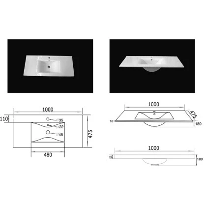Posseik Waschplatz Teramo 100 Cm Beton 2-teilig 7 Posseik Waschplatz Teramo 100 Cm Beton 2-teilig – Bild 7