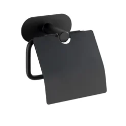 Wenko Turbo-Loc Edelstahl Toilettenpapierhalter Orea Black Matt 14 X 12.5 X 7 Cm -Wenko Verkäufe 95861 sb freisteller de 02