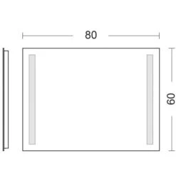 DSK Design LED-Lichtspiegel Silver Dream 80 Cm X 60 Cm -Wenko Verkäufe 969276 4018 6