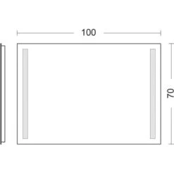 DSK Design LED-Lichtspiegel Silver Dream 100 Cm X 70 Cm 9 DSK Design LED-Lichtspiegel Silver Dream 100 Cm X 70 Cm -Wenko Verkäufe 969277 4018 6