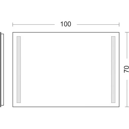 DSK Design LED-Lichtspiegel Silver Dream 100 Cm X 70 Cm 5 DSK Design LED-Lichtspiegel Silver Dream 100 Cm X 70 Cm – Bild 5