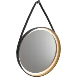 DSK Design LED-Lichtspiegel Rund Black Verano Ø 55 Cm