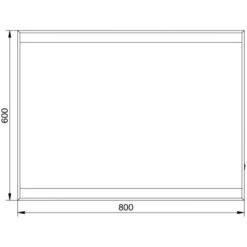 DSK Design LED-Lichtspiegel Black Stark 80 Cm X 60 Cm -Wenko Verkäufe 969403 4018 7