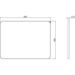 DSK Design Wandspiegel Black Magico 80 Cm X 60 Cm -Wenko Verkäufe 969418 4018 9