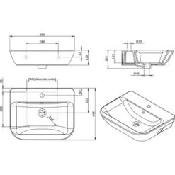 AquaSu Waschtisch Lenado 56 Cm Weiß -Wenko Verkäufe 971490 3711 5