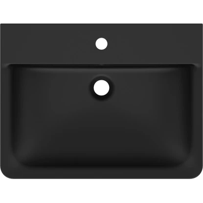 Ideal Standard Waschtisch Connect Air 60x46 Cm 1 Hahnloch Mit Überlauf Schwarz 2 Ideal Standard Waschtisch Connect Air 60x46 Cm 1 Hahnloch Mit Überlauf Schwarz – Bild 2