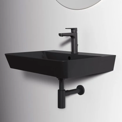 Ideal Standard Waschtisch Connect Air 60x46 Cm 1 Hahnloch Mit Überlauf Schwarz 6 Ideal Standard Waschtisch Connect Air 60x46 Cm 1 Hahnloch Mit Überlauf Schwarz – Bild 6