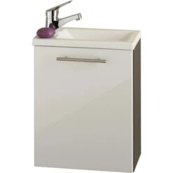 Posseik Waschplatz 40 Cm Alexo Anthrazit-Weiß 2-teilig