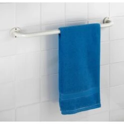 Wenko Badetuchhalter Basic Edelstahl Weiß Rostfrei 60 Cm -Wenko Verkäufe WenkoBadetuchstangeBasic 3