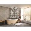 Kleine Wolke Eckduschrollo Grau 132+56 Cm X 240 Cm