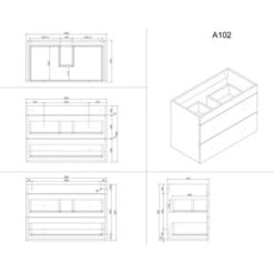 Posseik Waschplatz 70 Cm Vela SlimLine Weiß 2-teilig -Wenko Verkäufe a 70 cm wei extra schmal 5