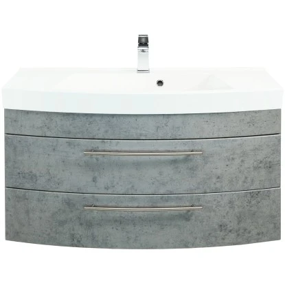 Posseik Waschplatz Luna 100,5 Cm Beton 3 Posseik Waschplatz Luna 100,5 Cm Beton – Bild 3