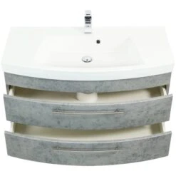 Posseik Waschplatz Luna 100,5 Cm Beton 11 Posseik Waschplatz Luna 100,5 Cm Beton -Wenko Verkäufe badmoebel luna 100 beton 6