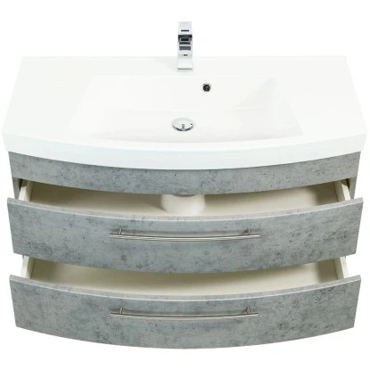 Posseik Waschplatz Luna 100,5 Cm Beton 6 Posseik Waschplatz Luna 100,5 Cm Beton – Bild 6