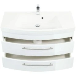 Posseik Waschplatz Luna 100,5 Cm Weiß Hochglanz -Wenko Verkäufe badmoebel luna 100 weiss 6