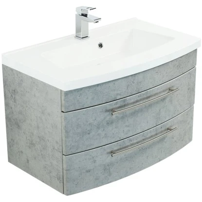 Posseik Waschplatz Luna 82 Cm Beton 1 Posseik Waschplatz Luna 82 Cm Beton