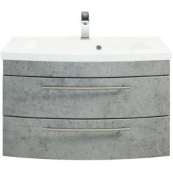 Posseik Waschplatz Luna 82 Cm Beton 8 Posseik Waschplatz Luna 82 Cm Beton -Wenko Verkäufe badmoebel luna 80 beton 3