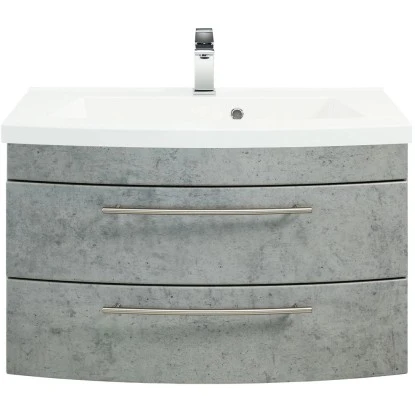 Posseik Waschplatz Luna 82 Cm Beton 3 Posseik Waschplatz Luna 82 Cm Beton – Bild 3