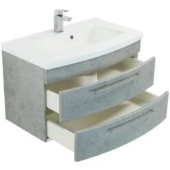 Posseik Waschplatz Luna 82 Cm Beton 9 Posseik Waschplatz Luna 82 Cm Beton -Wenko Verkäufe badmoebel luna 80 beton 4