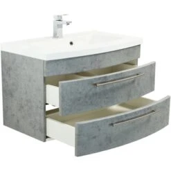 Posseik Waschplatz Luna 82 Cm Beton 10 Posseik Waschplatz Luna 82 Cm Beton -Wenko Verkäufe badmoebel luna 80 beton 5