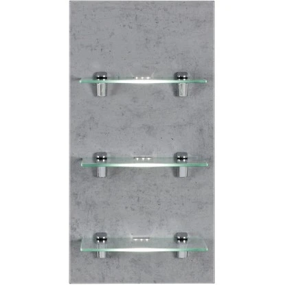 LED-Panel Viva Beton Mit 3 Glasablagen 2 LED-Panel Viva Beton Mit 3 Glasablagen – Bild 2